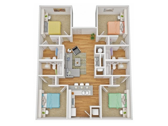 Lubbock, TX apartment layout
