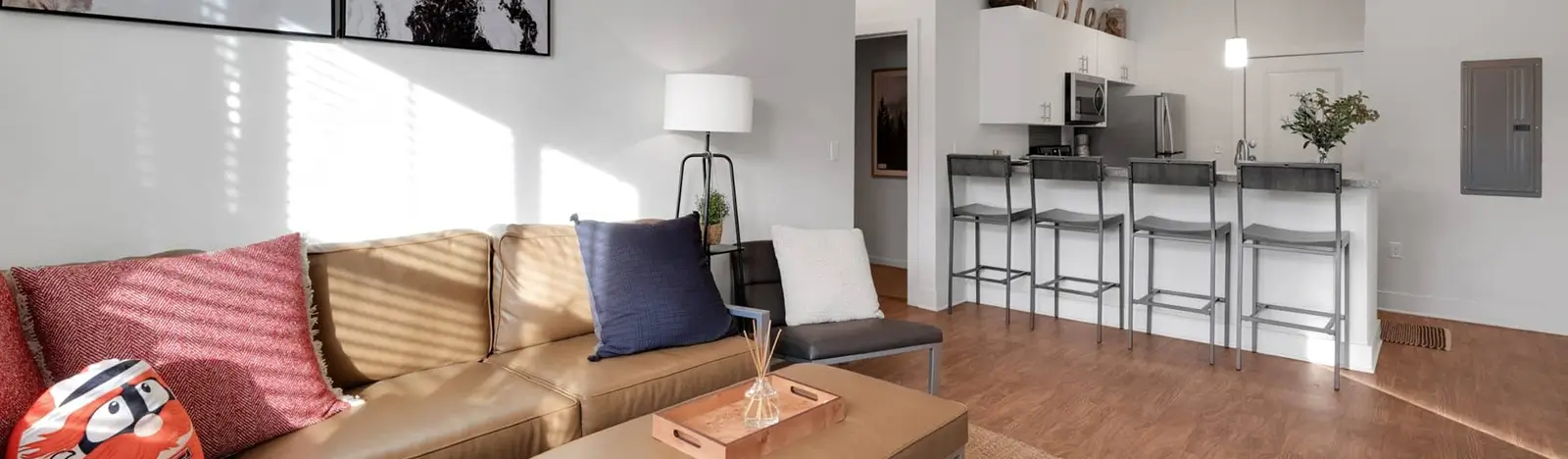 a furnished living room