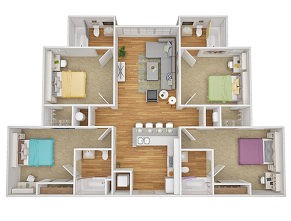 4BR/4BA - C Floor plan