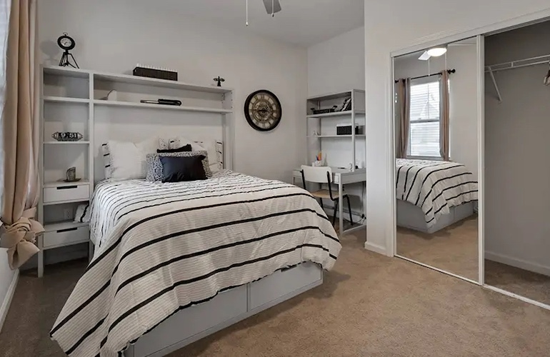 Fully furnished bedroom